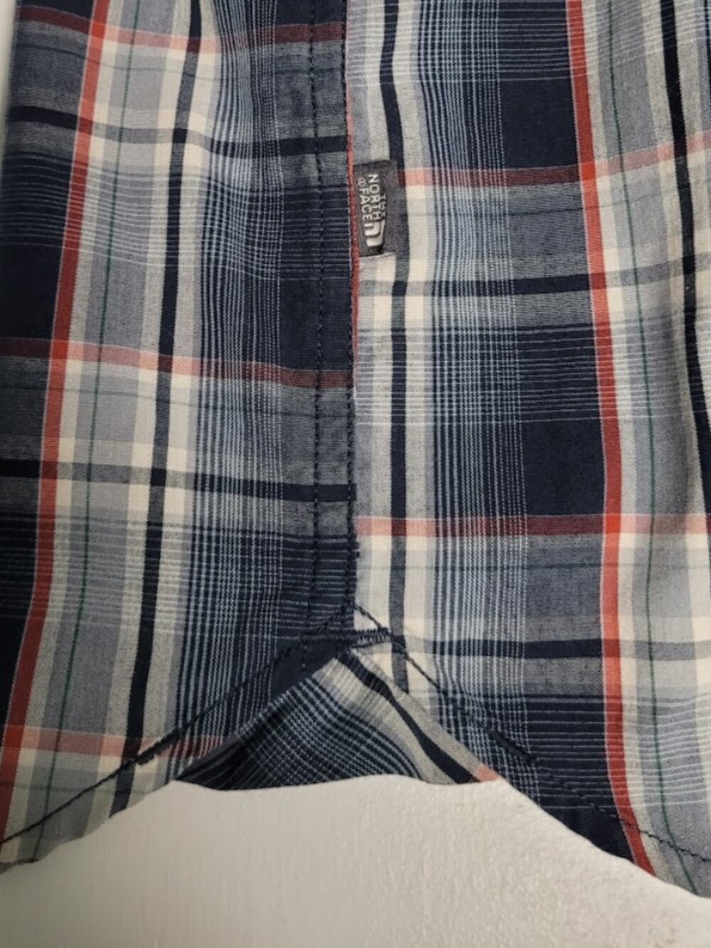 The North Face Men's XXL Navy Plaid Button Down Shirt-Quality-Office to Outdoors - Picture 2 of 7